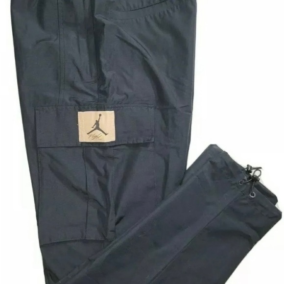 Nike Jordan Flight Heritage Cargo Pants Black DC7450-010 Men’s L and XL - Picture 2 of 4